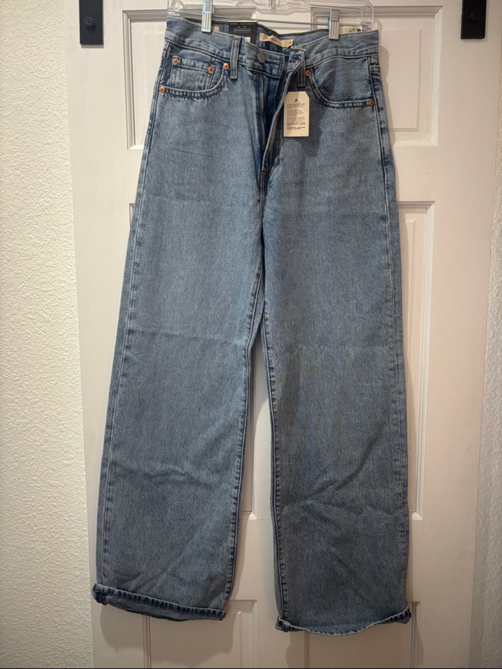 Levi's Light Blue Wide Leg Jeans
